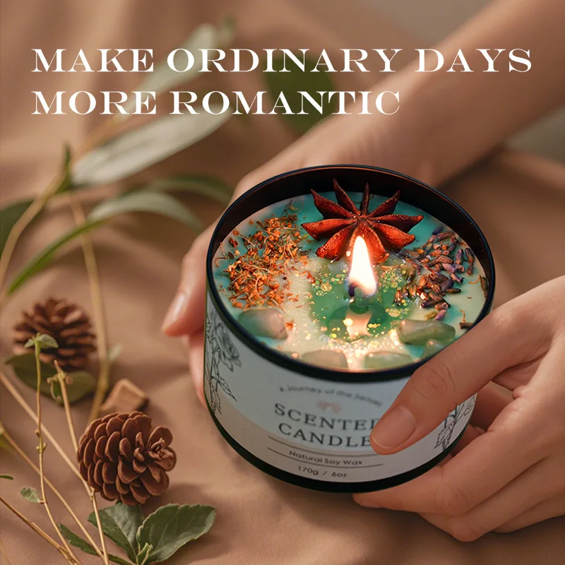 Home Fragrance Us - Creative Crystal Aromatherapy Candle 6OZ -