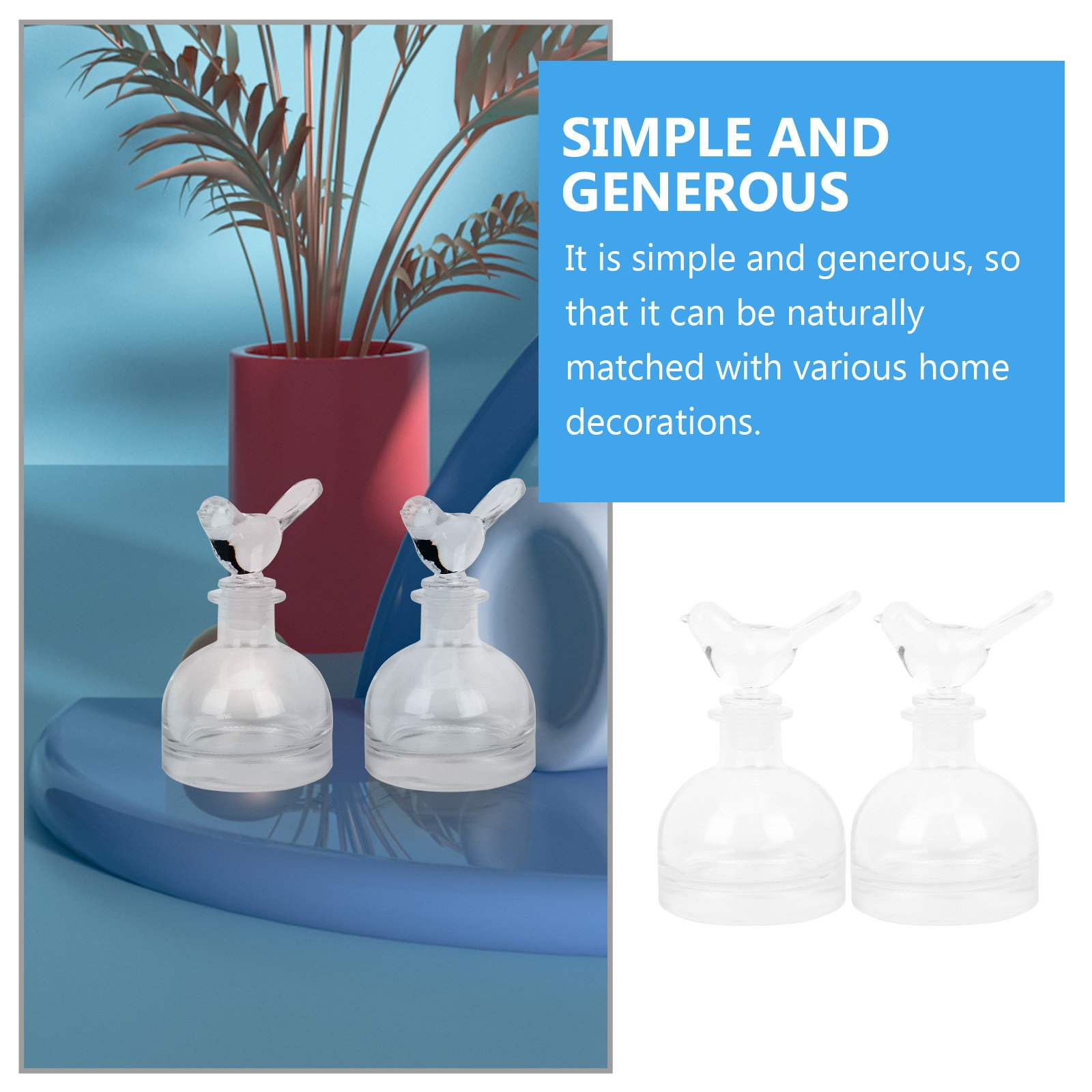 2Pcs Glass Perfume Bottles Pre - Home Fragrance Us recension och pris