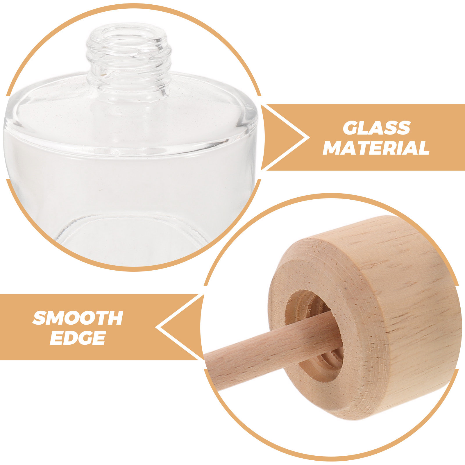 2Pcs Clear Glass Reed Diffuser - Home Fragrance Us recension och pris