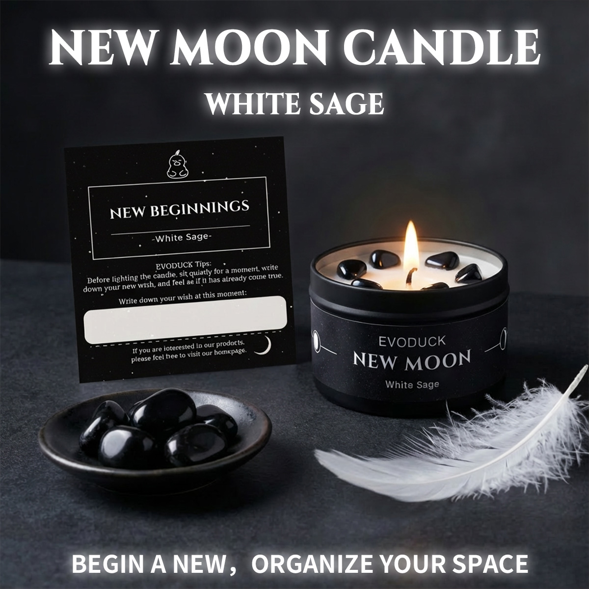 4PCS Moon Phase Crystal Scente - Home Fragrance Gift Set Rituals recension och pris